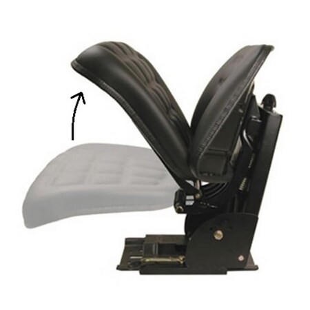 Aftermarket Universal Seat w Base And Full Suspension Fits Massey Fits Case IH White F TF222BL